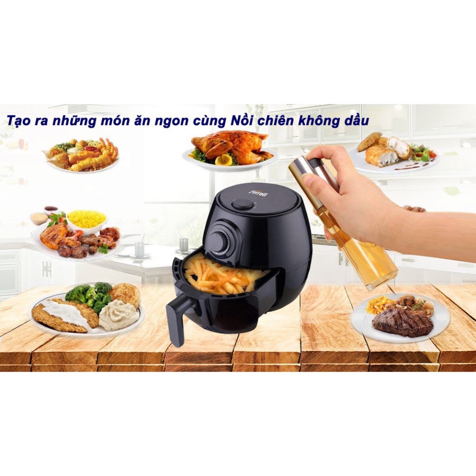 Bình xịt dầu ăn Rapido dạng chai, bình xịt dầu ăn bằng thủy tinh cao cấp