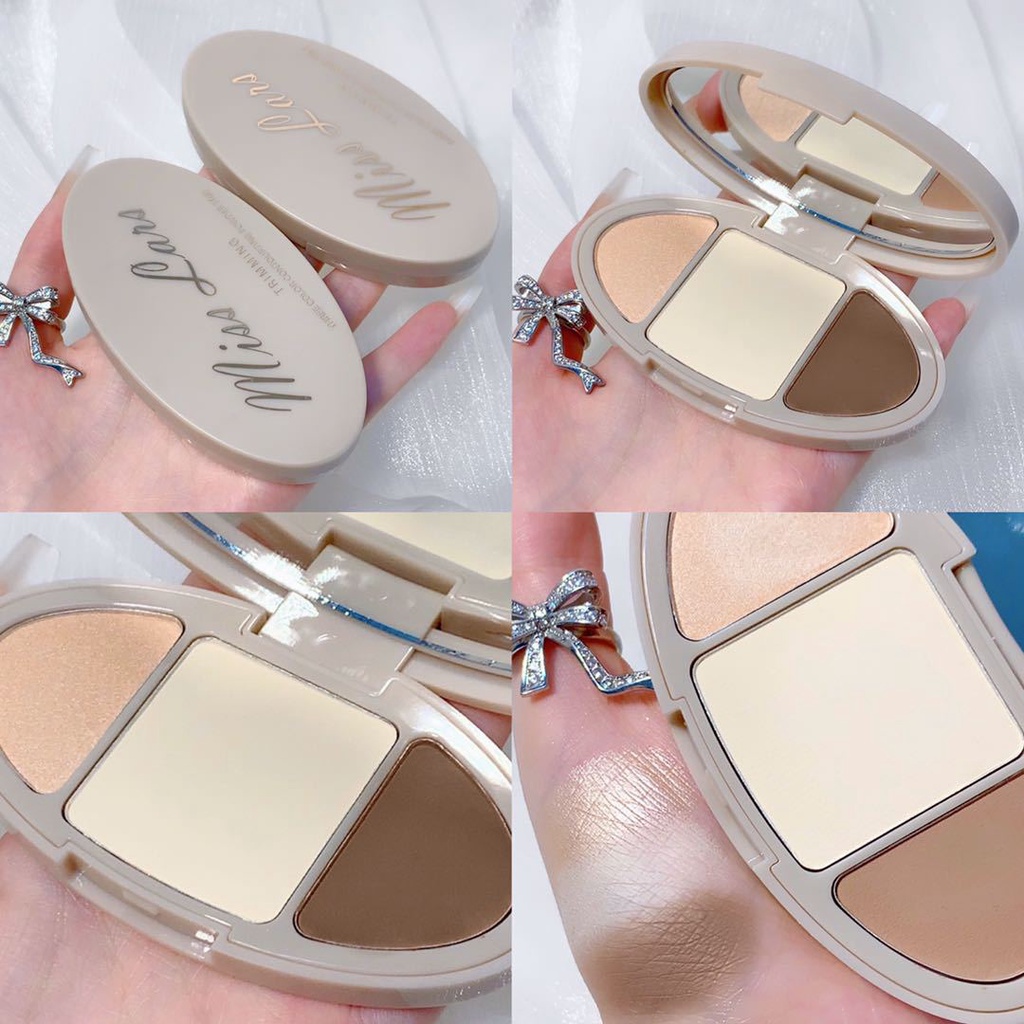 Phấn bắt sáng tạo khối ba màu sắc độ bóng cao | BigBuy360 - bigbuy360.vn