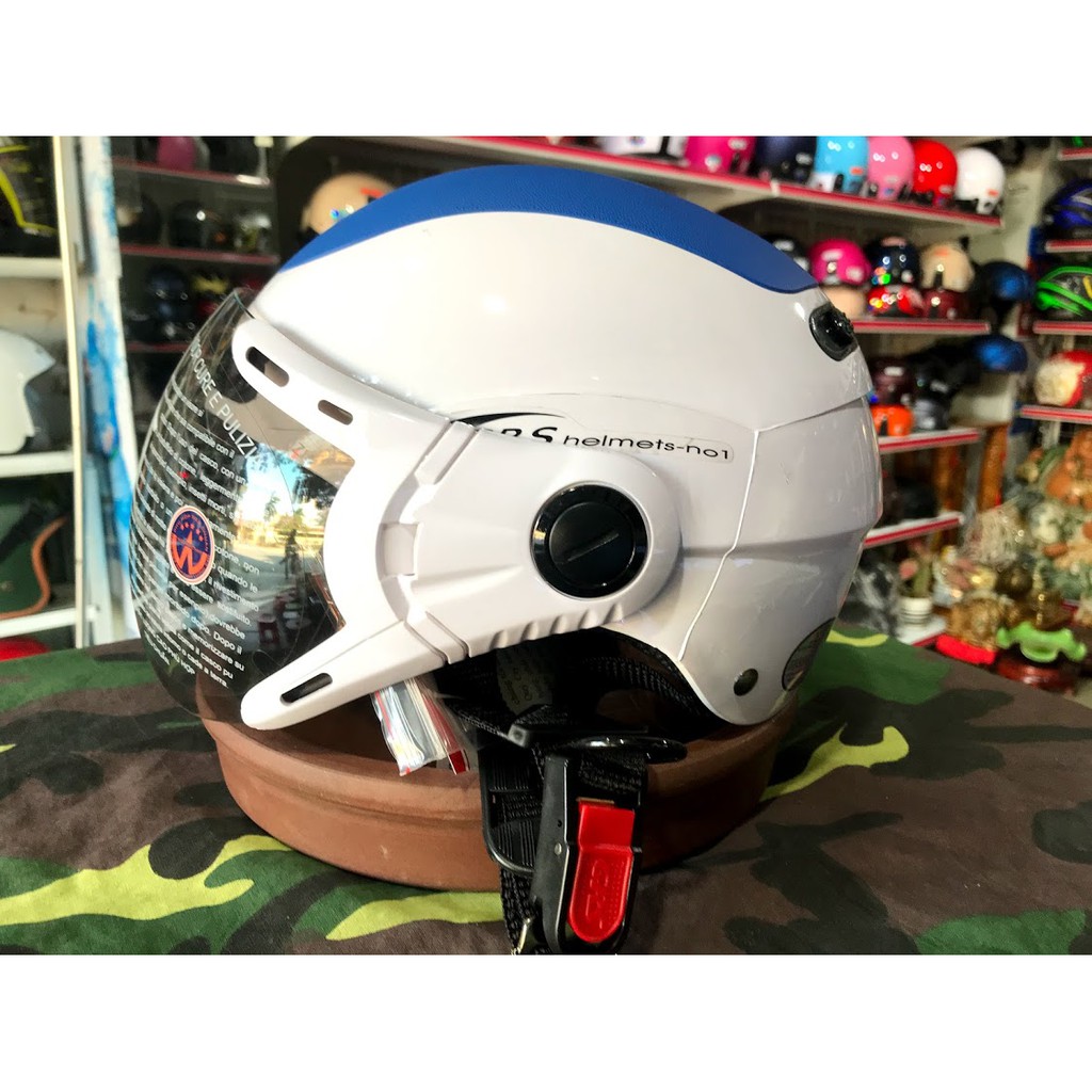 Mũ bảo hiểm nửa đầu có kính GRS A102K