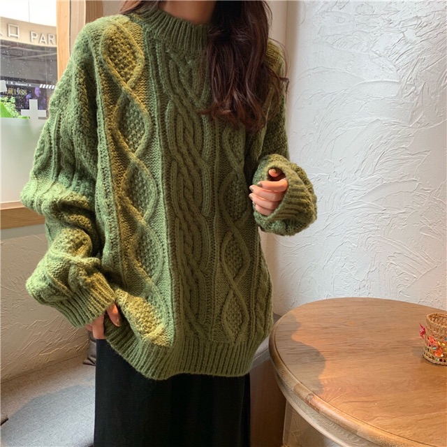 [Order] Áo len ulzzang vặn thừng-Freesize form rộng | BigBuy360 - bigbuy360.vn