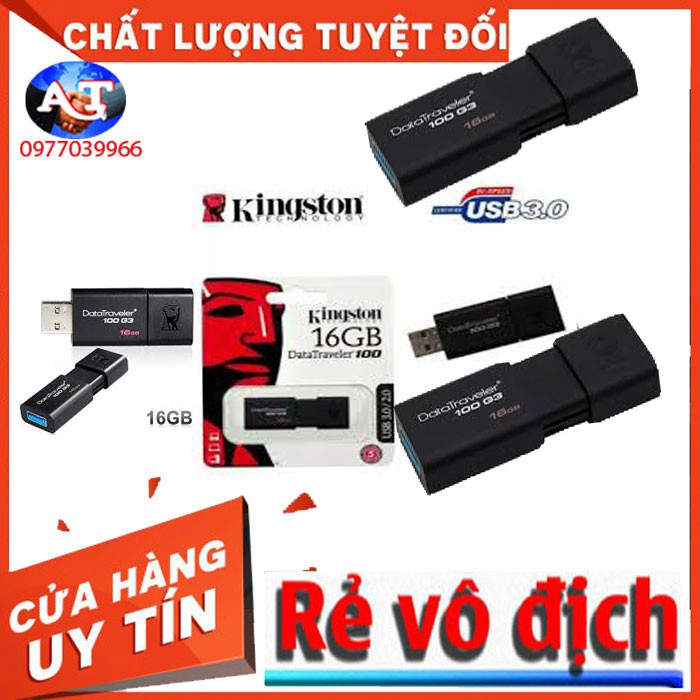 COMBO 50 USB USB 16G 3.0 Kington DT100G3