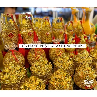 Túi vàng lá - xô vàng - chậu vàng - hồ lô vàng thần tài phong thủy sung túc tài lộc