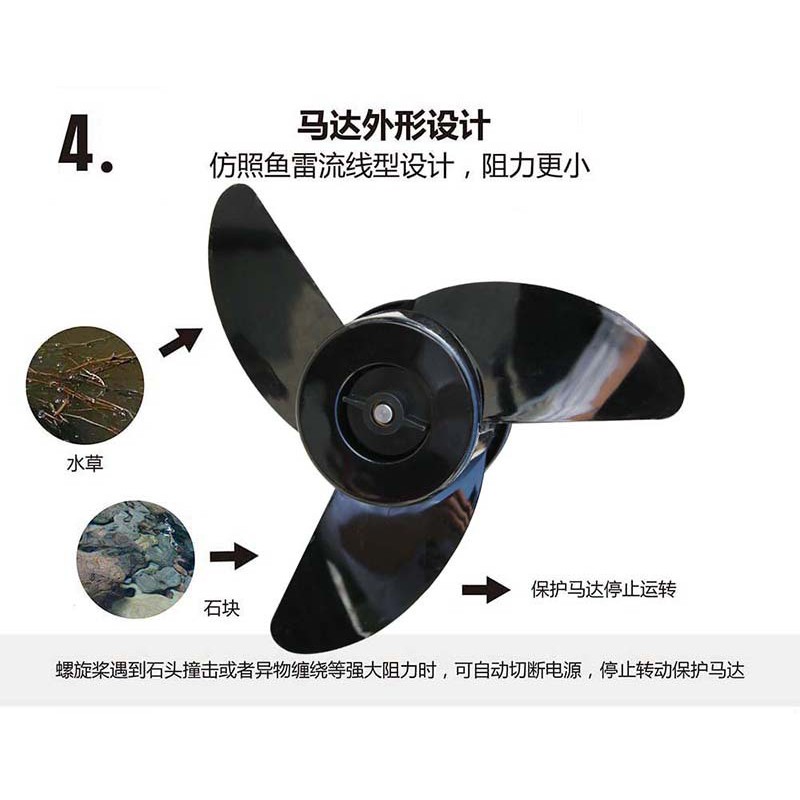 Chân Vịt Thuyền Bơm Hơi, Động Cơ Điện, Xuồng Máy Cao Su 60 Lbs / 1Hp