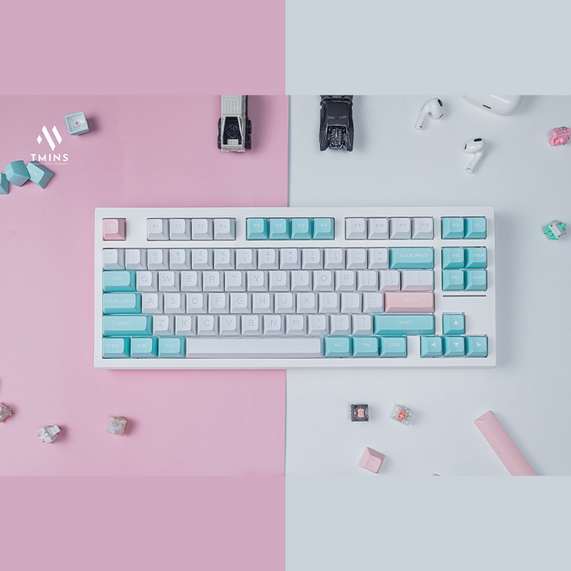 Bàn phím cơ FL-Esports FL750 Marshmallow / Polar Night black / White Olivia