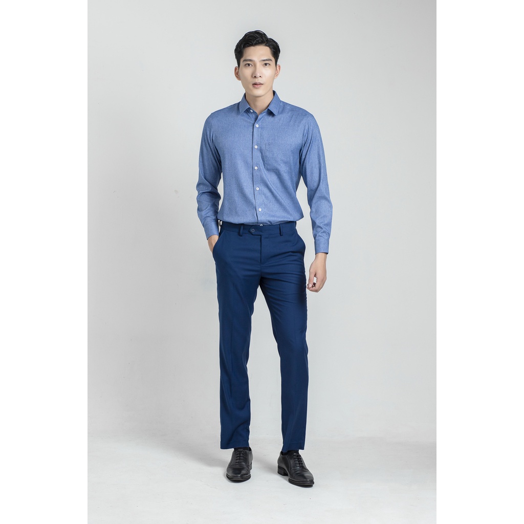 Áo sơ mi dài tay nam ARISTINO phom Regular fit, thiết kế tà lượn, màu sắc lịch sự, chỉn chu - ALS23901