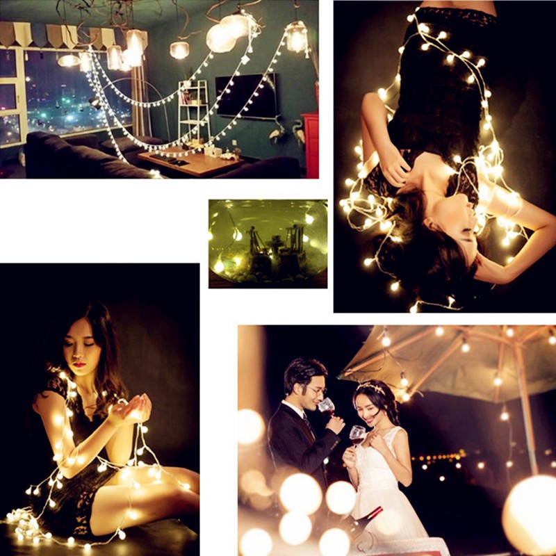 【Có hàng sẵn】【FREE PIN】10/20/40 Trắng ấm/Nhiều màu Đèn LED dây chạy bằng pin dùng trang trí độc đáo | BigBuy360 - bigbuy360.vn