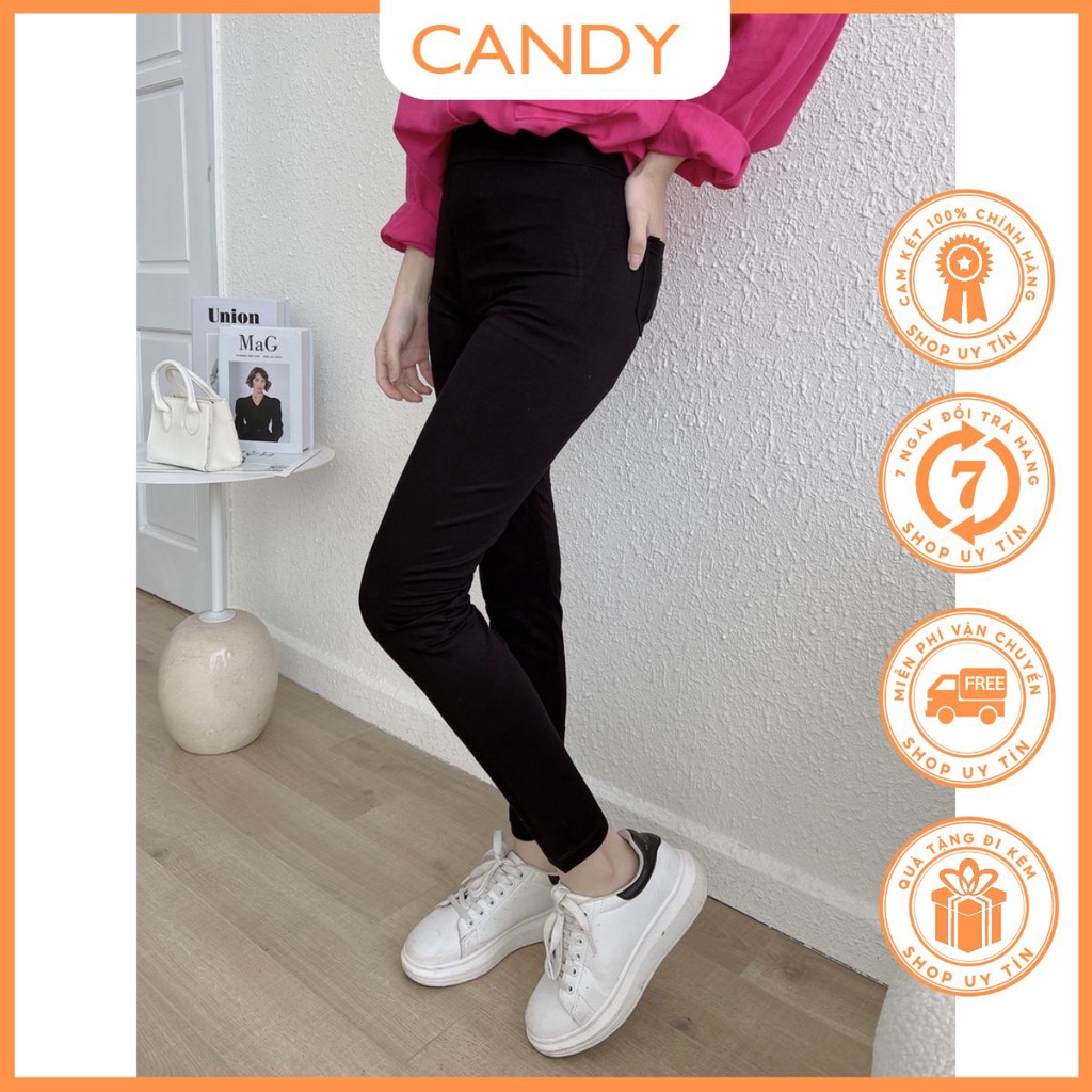 Quần legging dài quần biker chất dày mịn co giãn cực tốt không nhão xù đường chỉ đẹp nâng mông CANDY FASHION  QD1