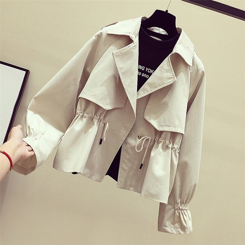 Áo Khoác Dáng Rộng Che Bụng Thời Trang Mùa Thu Hàn Quốc 2022 Plus Size Cho Nữ