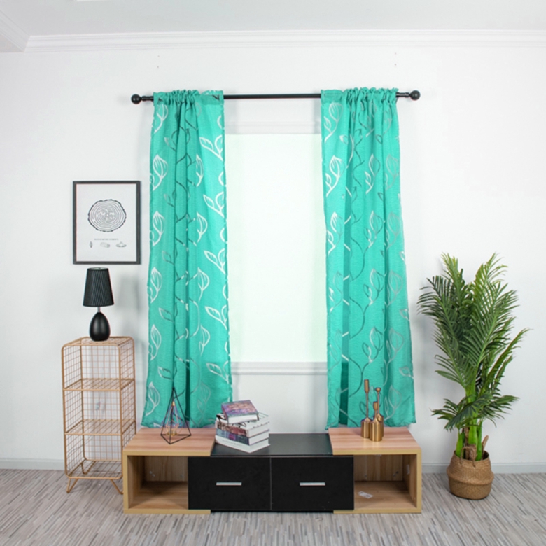 1 Rèm Treo Cửa Sổ Phòng Ngủ Bằng Polyester Nhiều Màu Sắc