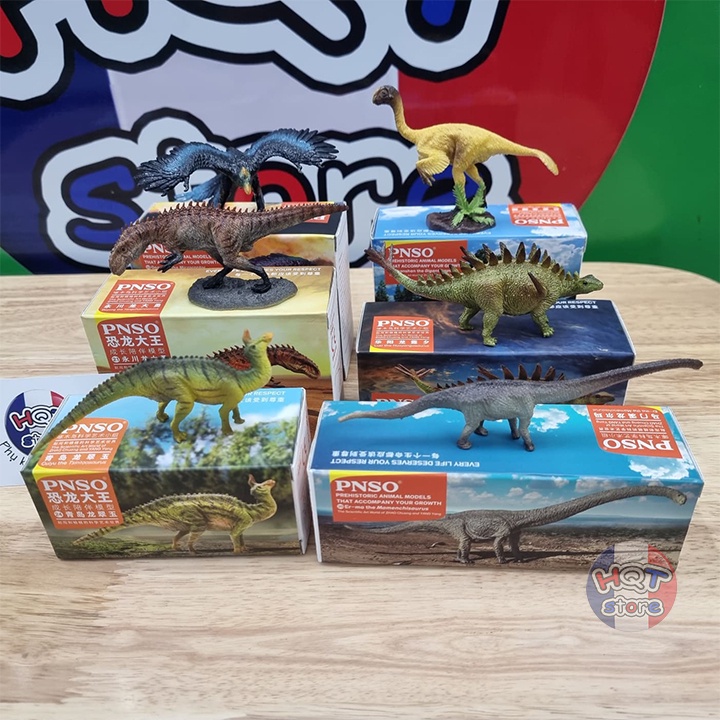 Mô Hình Khủng Long PNSO Mini Size Gigantoraptor Tsintaosaurus Mamenchisaurus Huayangosaurus Microraptor Yangchuanosaurus