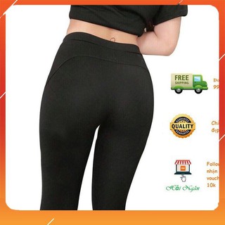 QUẦN LEGGING💝Free Ship💝 QUẦN LEGGING NÂNG MÔNG DÀI VẢI DÀY ĐẸP