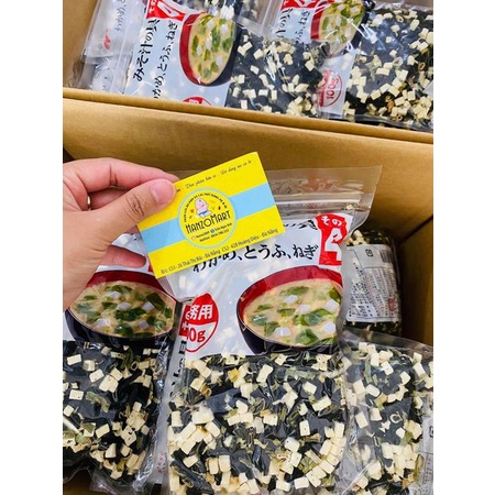 Canh Miso rong biển đậu hũ khô nấu soup nấu canh Nhật Bản cho bé ăn dặm