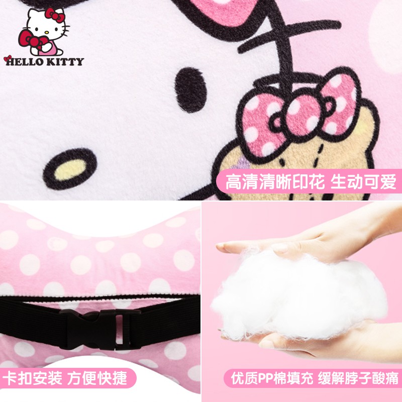 Hellokitty Gối Tựa Đầu Hình Hello Kitty Đáng Yêu Cho Xe Hơi