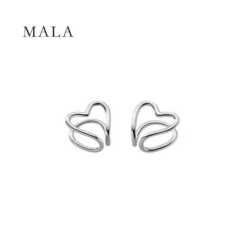 Khuyên tai MAYEBE LAVEND Bông tai Mạ Bạc Kiểu Dáng Đơn Giản