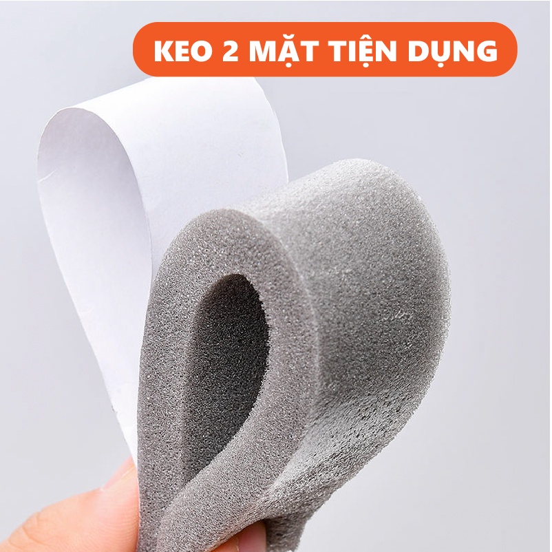 Ron xốp dán khung cửa ⭐ Nẹp cách âm cách nhiệt chống côn trùng chống bui lắp ở cửa đi cửa sổ KINGRON