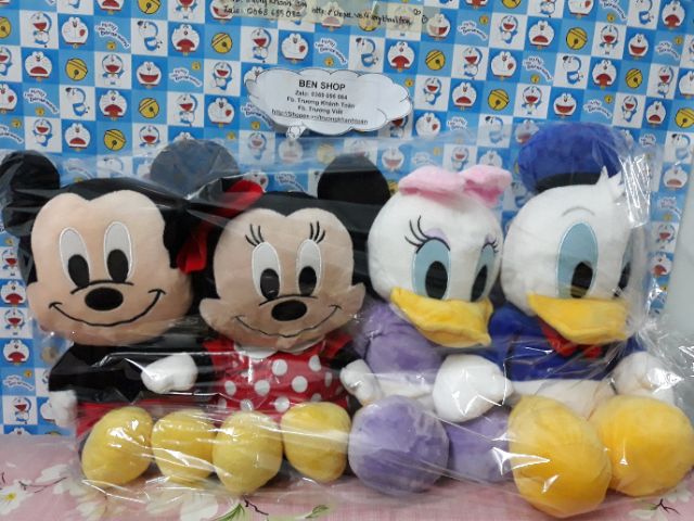 Set chuột 4 mickey baby(Set số 3)-250k, size 40cm/1 con ko tính tai chân, đính kèm clip💟