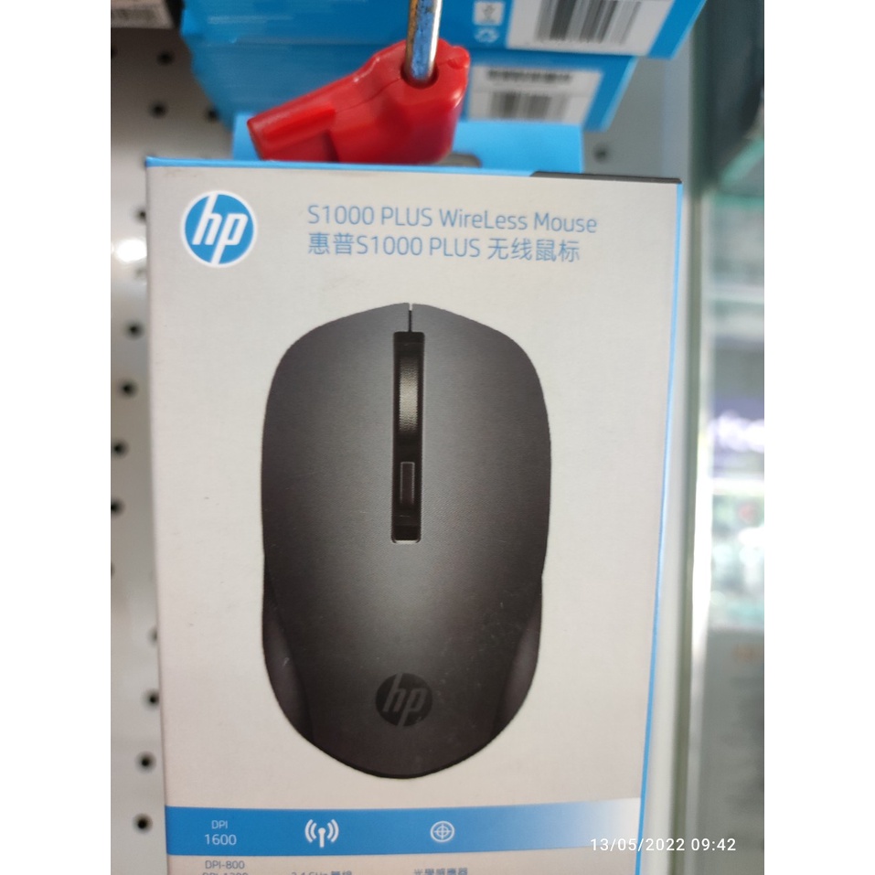 Chuột không dây HP S1000 Plus (Đen)