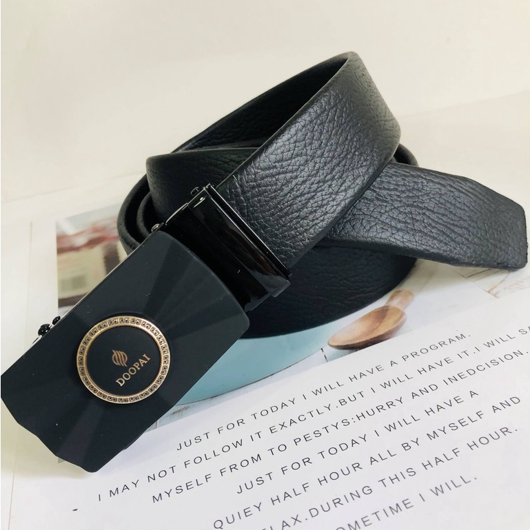 Thắt Lưng Nam Da Cao Cấp Dây Lưng Nam Khóa Tự Động LoGo Tròn LT03  Phong Cách Thời Trang  Công Sở Hiện Đại