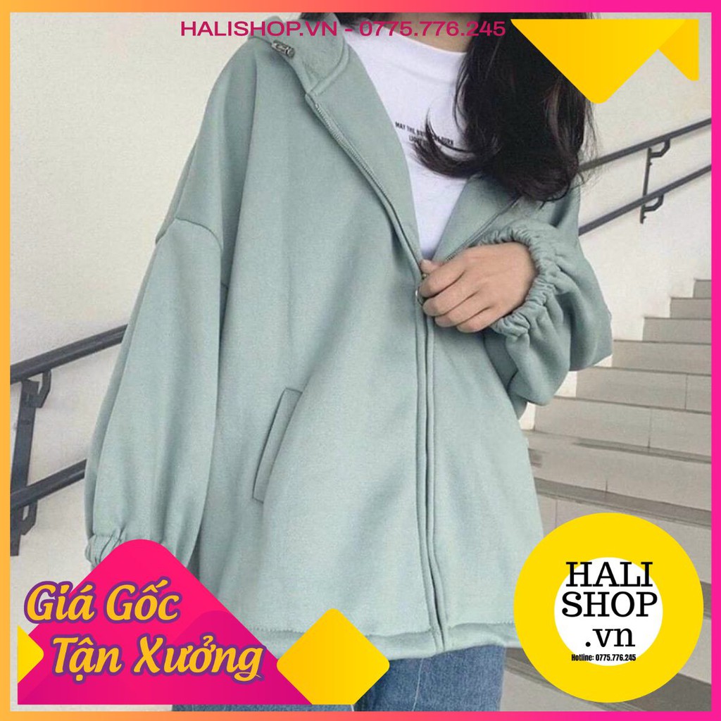 Khoác Hoodie BASIC Trơn Unisex