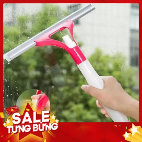 Cọ lau kính kèm bình xịt thông minh 2in1 tiện lợi AM