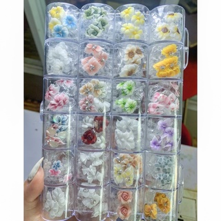 SÉT HOA BỘT NAIL 100 BÔNG TẶNG KHAY