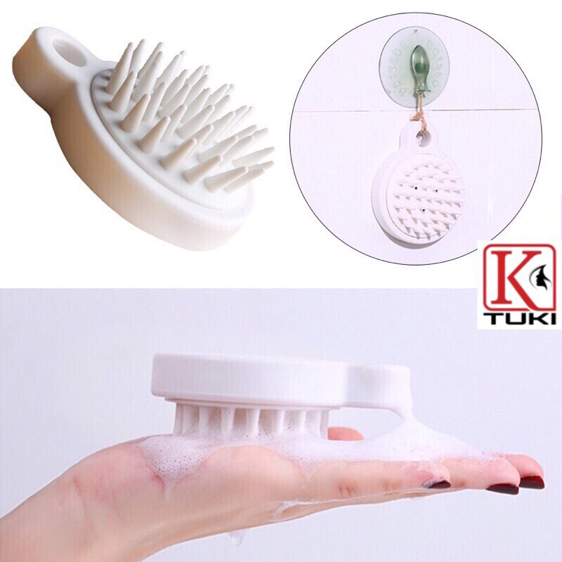 Lược gội đầu, massage da đầu Silicon