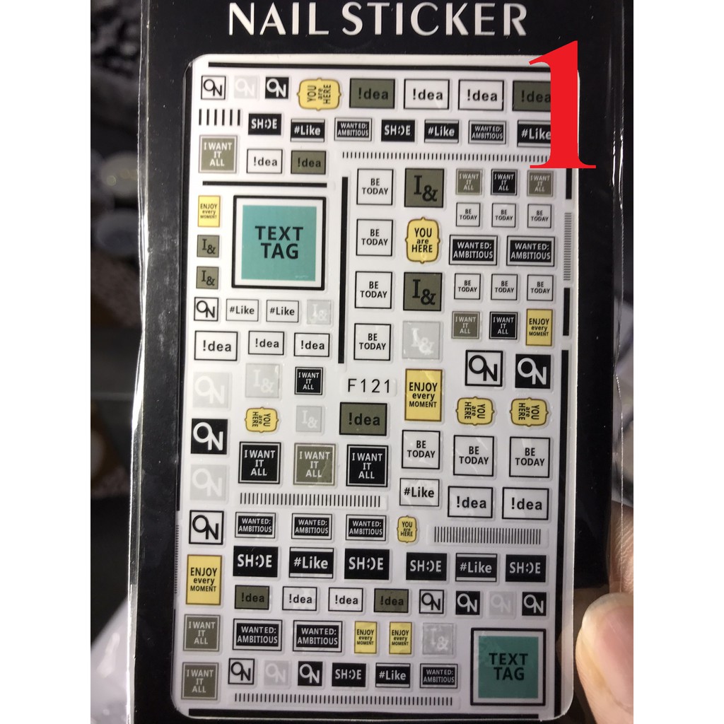 Sticker dán móng tay siêu đẹp, siêu độc