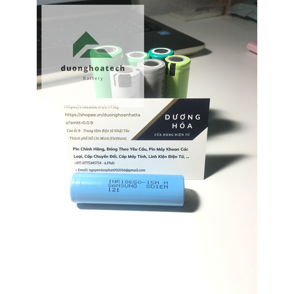 Cell Pin 18650 SAMSUNG INR 15M 1500mAh - Dòng Xả 25A