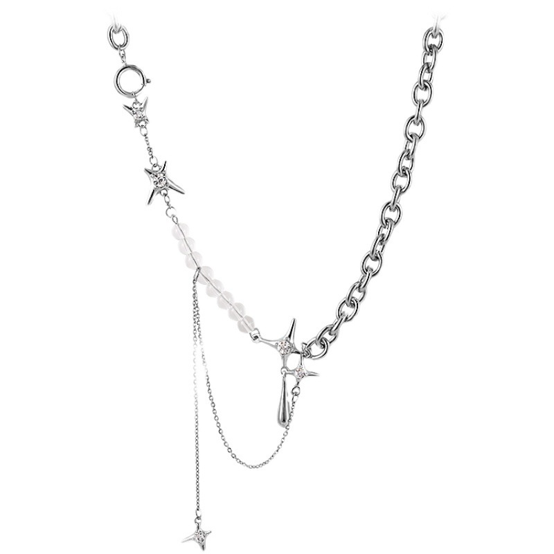 Vòng cổ Đính Đá Hình Giọt Nước Phong Cách hip-hop Sang Trọng Thời Trang