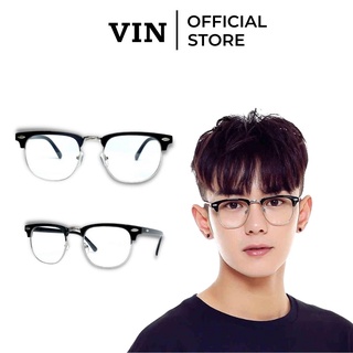 Gọng kính nam nữ nửa gọng kim loại cao cấp Vinstore