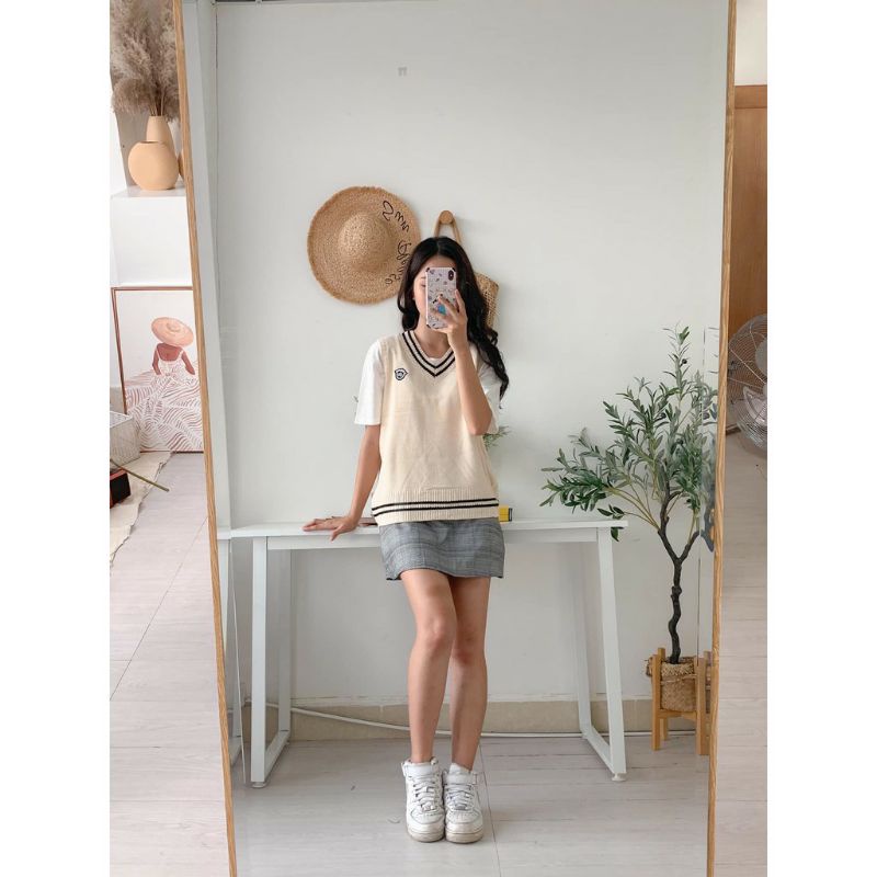 Áo len gile nữ - mac ngực - thời trang Hàn quốc | BigBuy360 - bigbuy360.vn