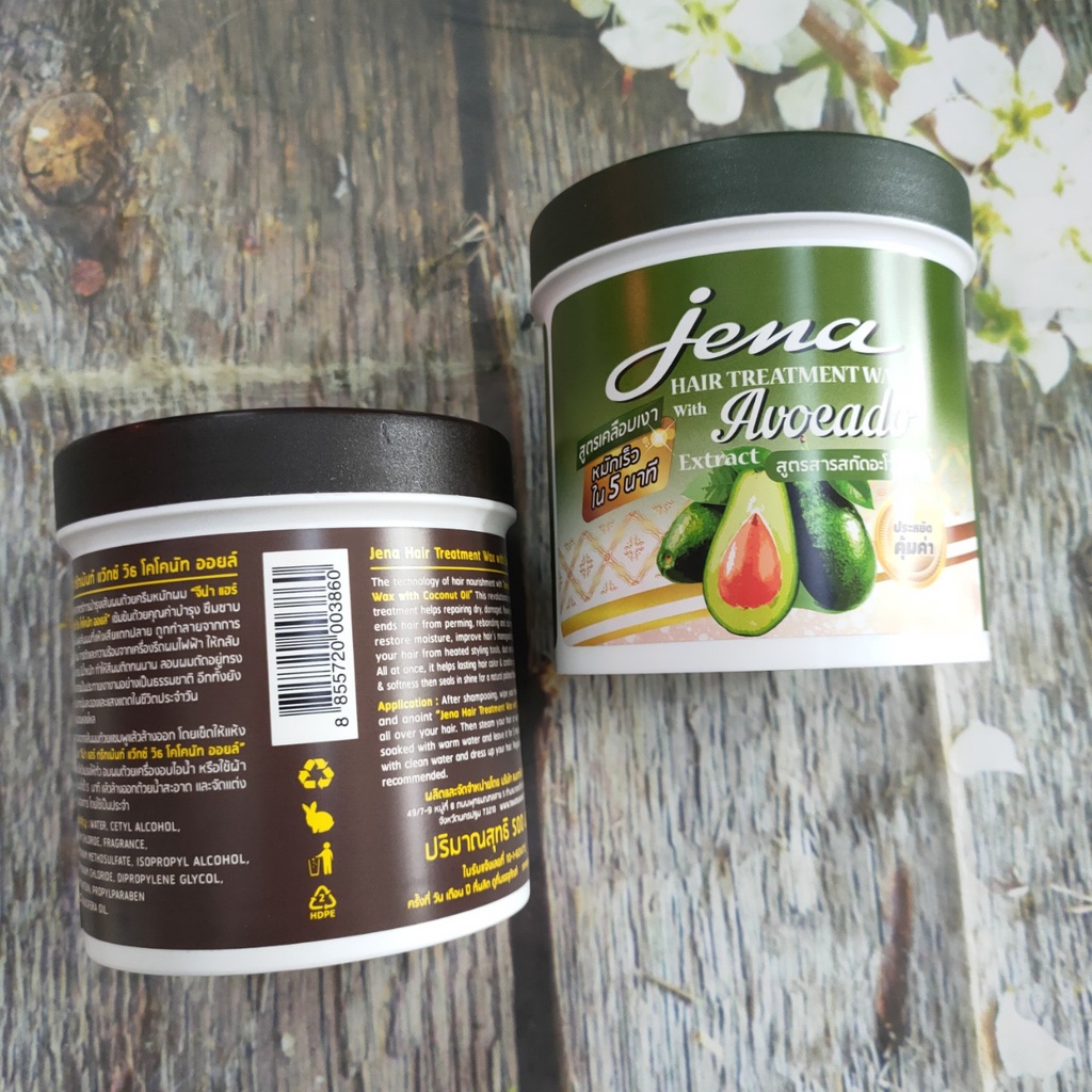 Ủ TÓC THÁI LAN DỨA - BƠ JENA mềm mượt phục hồi hư tổn 500G