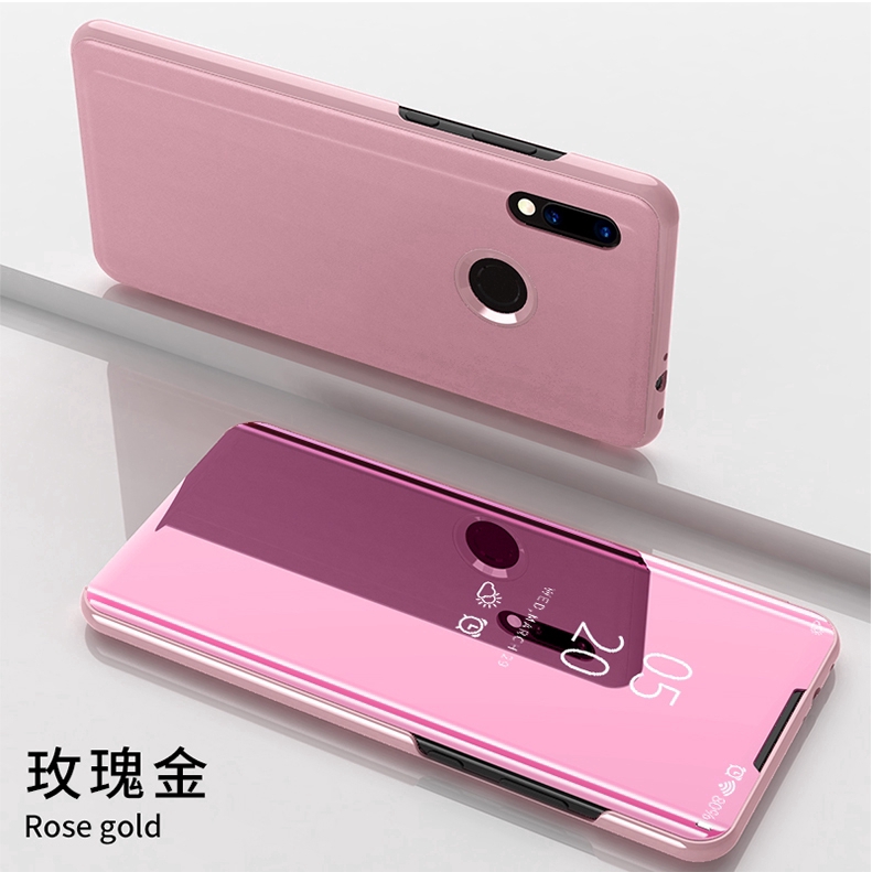 Hsm Fashion Cover Xiaomi Redmi Note 7 6 5 Pro Covers Flip Stand Clear View Smart Mirror Phone Case