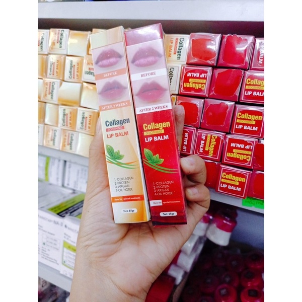 Dưỡng môi collagen kích màu lip balm -lavashop