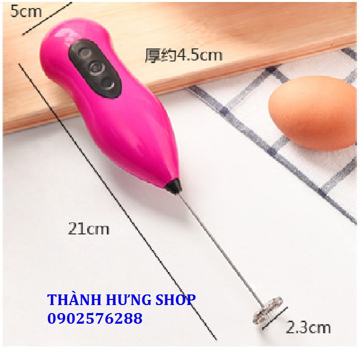 MÁY ĐÁNH - TRỨNG, SỮA, CAFE.. CẦM TAY SỬ DỤNG PIN 2A - 000375