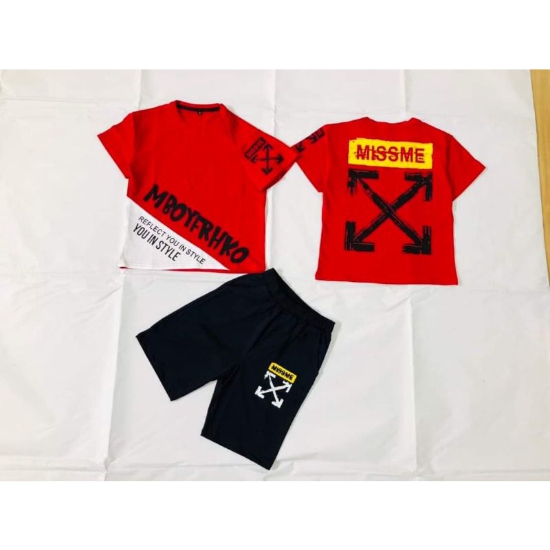 Bộ tay ngắn quần đùi thun cotton 100% chính phẩm hàng shop size siêu cồ cho bé trai