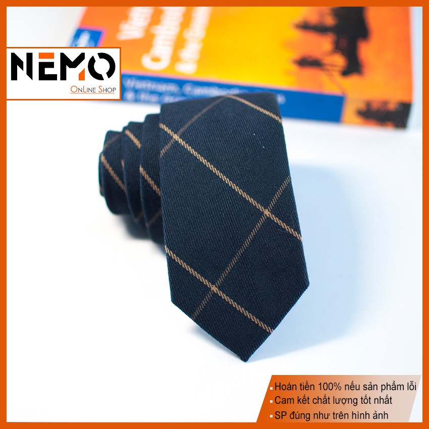 Cà Vạt Nam cao cấp chất liệu cotton, lụa, dạ mềm bền đẹp giá tốt nhất. bản 6cm trẻ trung