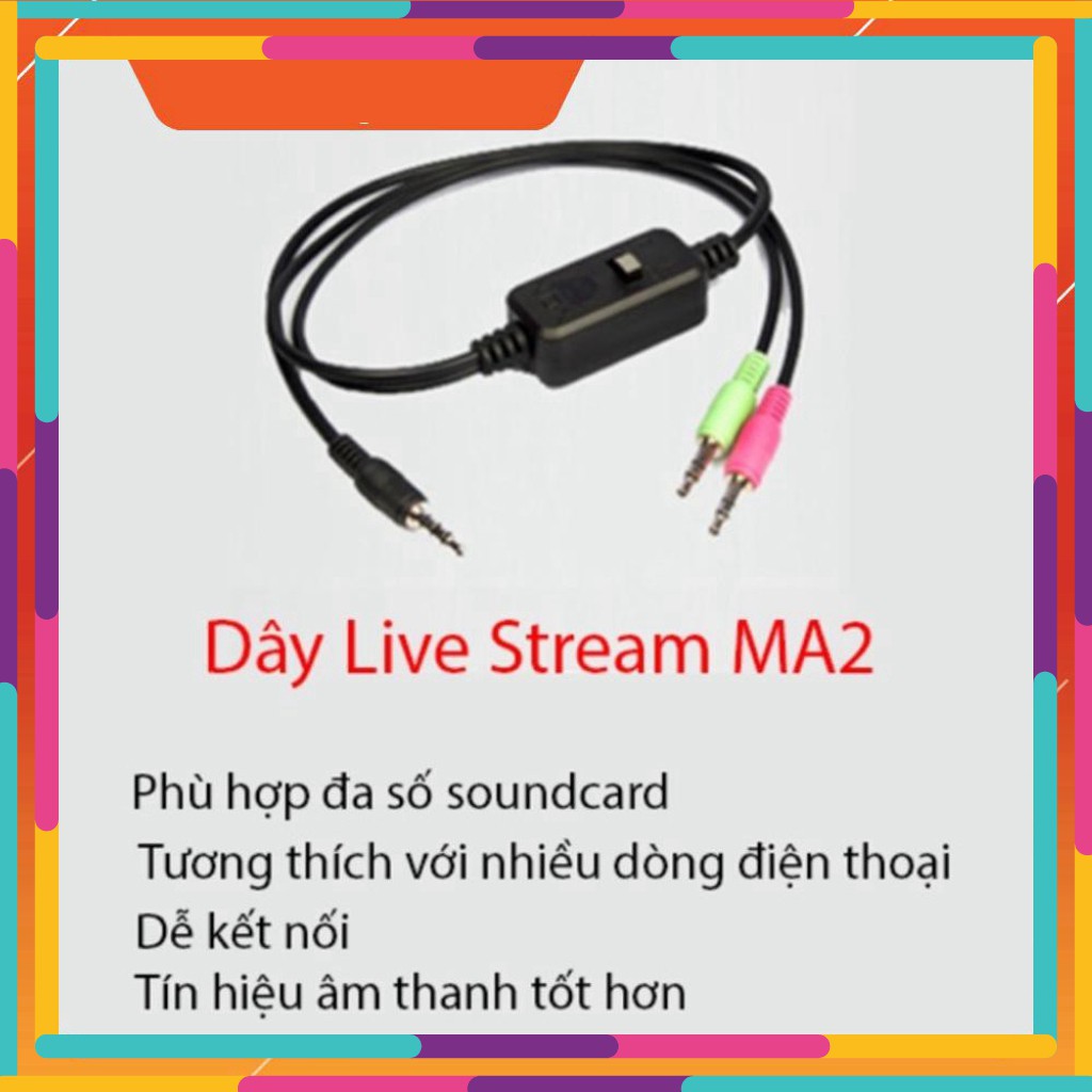 MAU'HOT' Hot- Dây phát livestream ma2 Sale MỚI