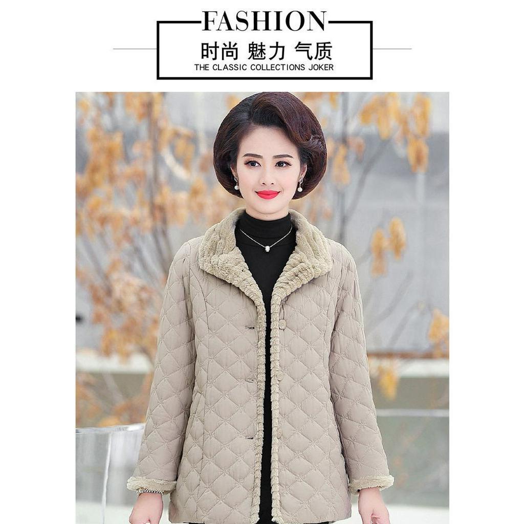 Áo Khoác Phao Cotton Thời Trang Mùa Đông 2020 Cho Phụ Nữ Trung Niên