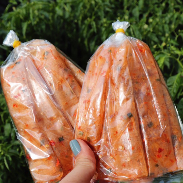 Bánh tráng dẻo Tôm cuốn hành phi - Trai Đẹp Snack