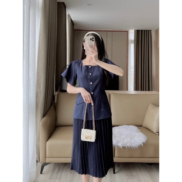 Set dập li túi chéo tay xoè