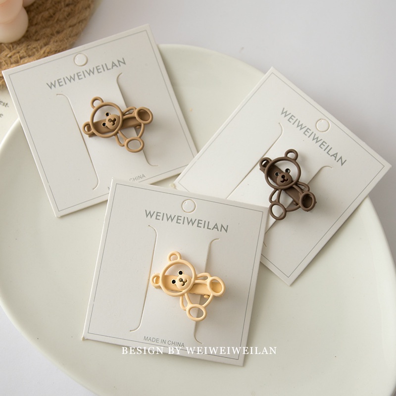 Kẹp Tóc Hàn Quốc Gấu Dễ Thương Phụ Kiện Thời Trang Cho Nữ AB027
