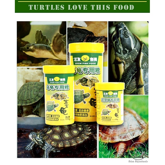 SANYOU - Thức Ăn Rùa KIểng | Bổ Sung Rau Củ và Canxi Cho Rùa Kiễng