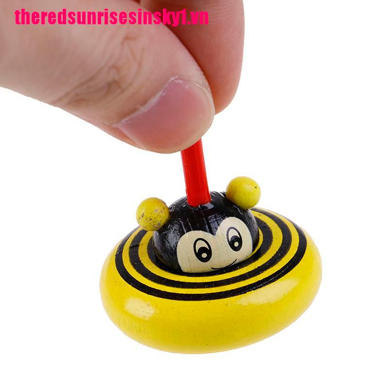 1 Con Quay Đồ Chơi Fidget Spinner Bằng Gỗ Họa Tiết Hoạt Hình Giúp Giảm Stress Cho Trẻ Em / Người Lớn