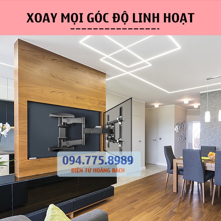 Giá Treo Tivi Xoay Vuông Góc 90 Độ ErgoTek E658 - Giá Treo Tivi Đa Năng 40 - 75 Inch [ Xoay Rộng Hơn NB SP2 ]