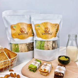 Bánh BISCOTTI Nguyên Cám Không Đường 3 VỊ by NoFa