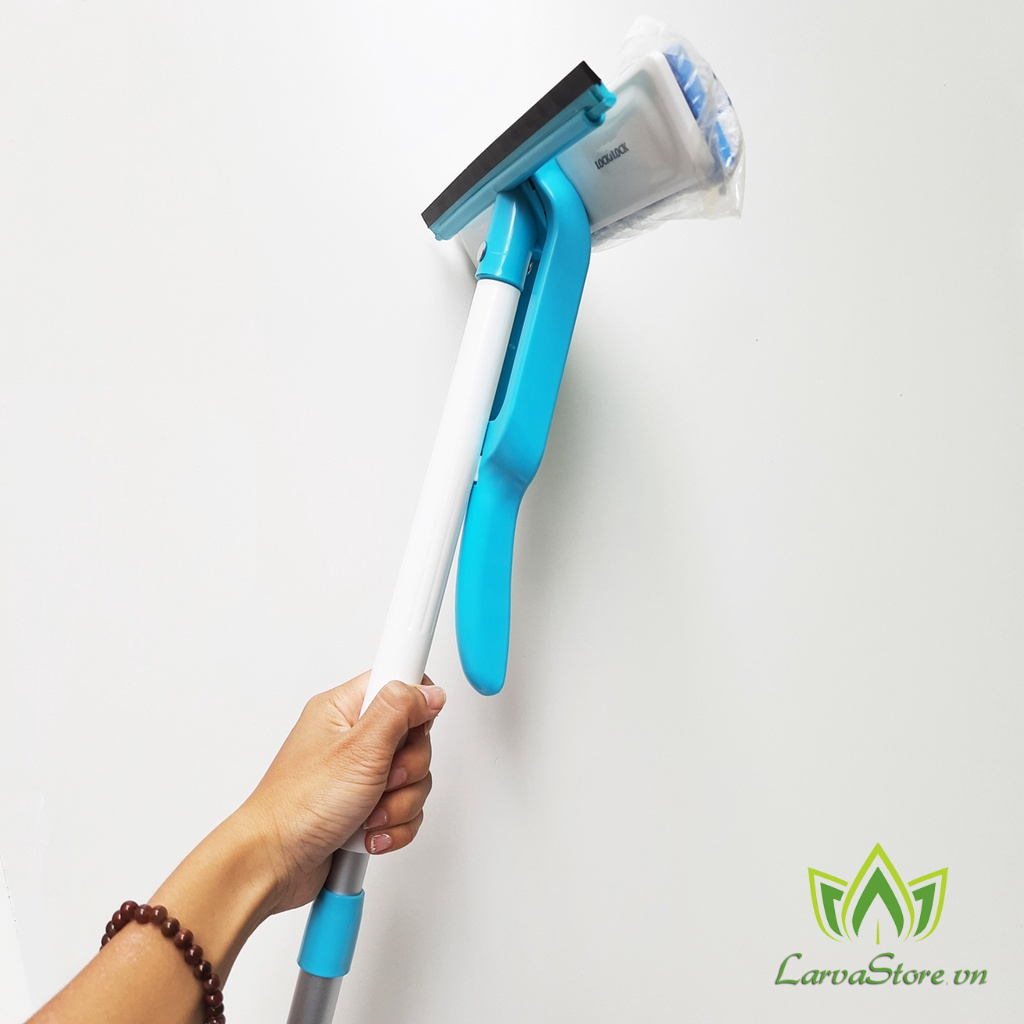Cây Lau Kính Lock&amp;Lock Extendable Squeegee ETM418 Cán Dài 1.2m