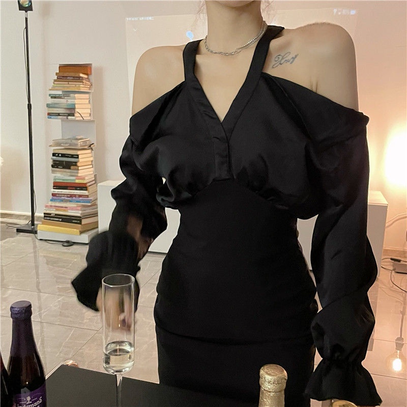 Đầm Ôm Tay Dài Phong Cách Mùa Thu Hàng Mới Dành Cho Nữ