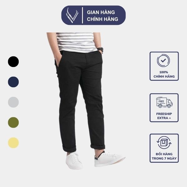 Quần VERATINO kaki cao cấp chất co dãn thoải mái