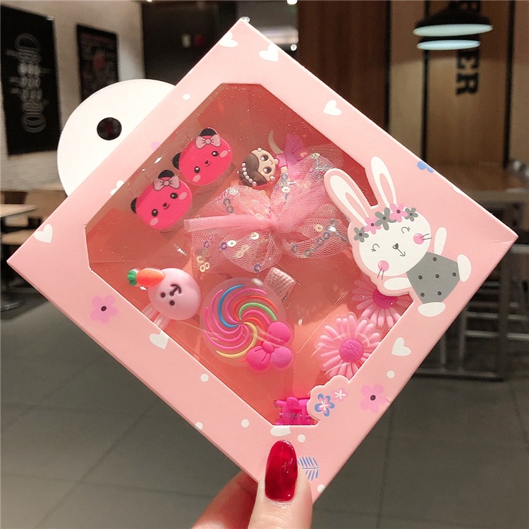Hộp Kẹp Tóc Dễ Thương Cho Bé Gái
